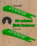 Croc Jibbitz Fastener Tool Kit – Inserter & Remover + 100 Replacement Charms Studs