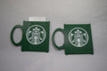 Two green Starbucks mug gift card holders by Bryans3dPrints