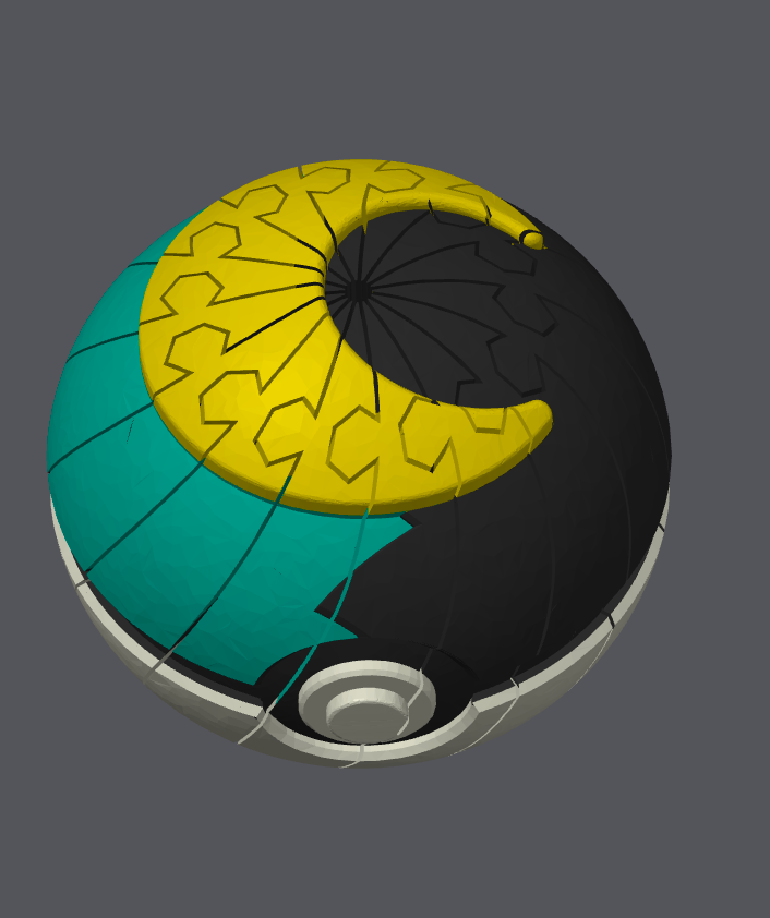 Moon Ball Pokemon Pokeball Twisty Slime Fidget