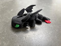 Articulating Toothless Dragon 9 Inch Flexi | 3D Printed Night Fury | Poseable Dragon Fidget Toy | Desk Toy | Dragon Gift