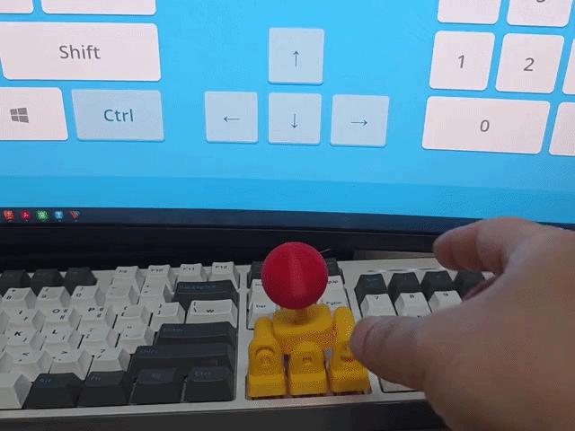 KeyboaStick Joystick Arrow Keycaps | 3D Printed Mechanical Keyboard Mod