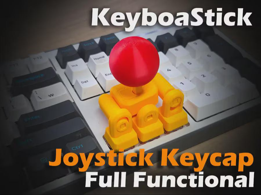 KeyboaStick Joystick Arrow Keycaps | 3D Printed Mechanical Keyboard Mod