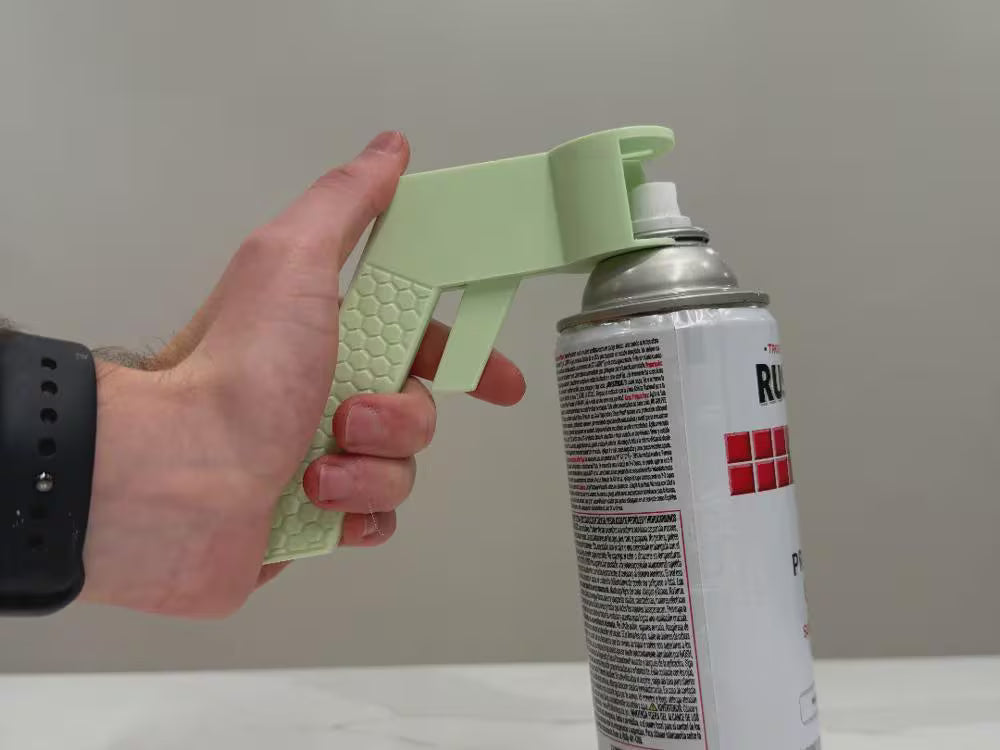 Spray Paint Trigger Handle | Aerosol Can Grip | 3D Printed Spray Can Handle | Comfort Paint Sprayer Tool | Graffiti Art Tool (Black)
