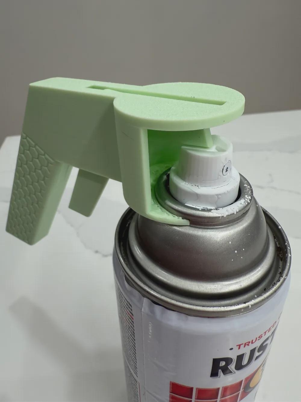 Spray Paint Trigger Handle | Aerosol Can Grip | 3D Printed Spray Can Handle | Comfort Paint Sprayer Tool | Graffiti Art Tool (Black)