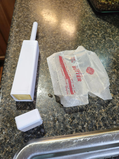 3D Printed Butter Stick Glue Holder, Funny Desk Accessory, Novelty Stationery Case