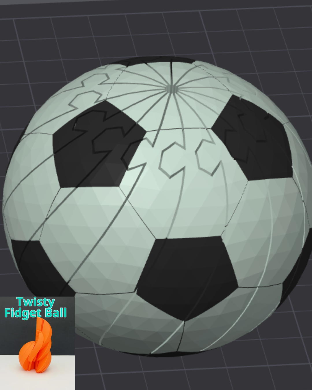 Soccer Twisty Slime Fidget
